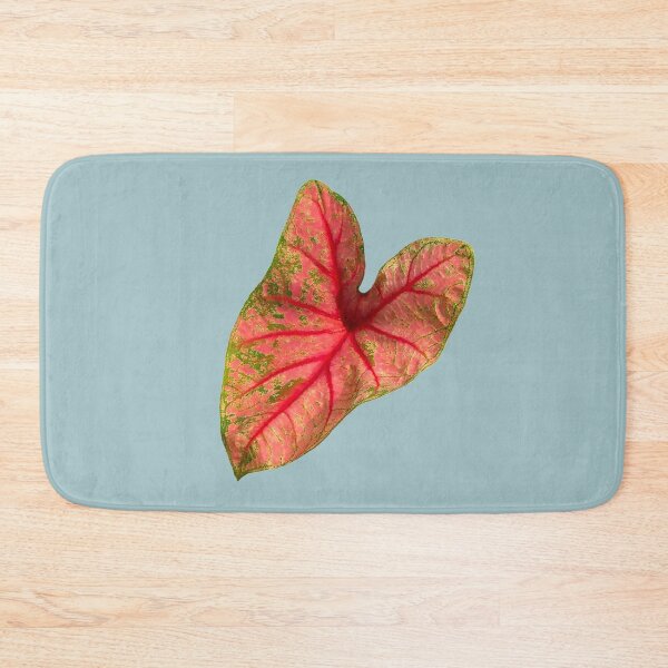 Item preview, Beautiful caladium bicolour leaf red background and green stain. designed and sold by Trianglegreen.
