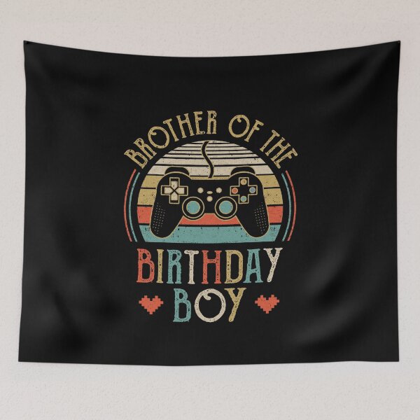Item preview, Brother Of The Birthday Boy Vintage Matching Gamer Birthday designed and sold by cadieuxart.