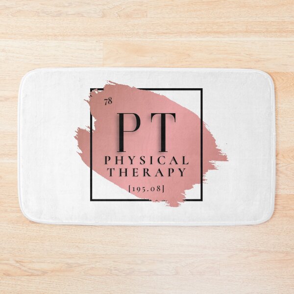 Item preview, PT Physical Therapy Vers. 2 Unique, Minimalist Periodic Table Acronym, Pink Abstract, Chic Rose Gold, Modern Preppy designed and sold by PeriodicLabel.