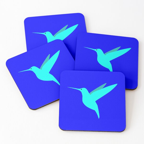Item preview, Electric Blue Hummingbird Vector designed and sold by tabbygun.