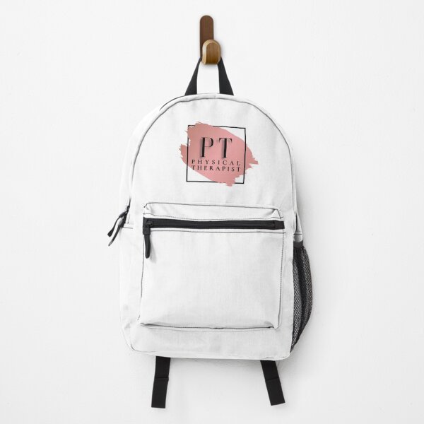Item preview, PT Physical Therapist Vers. 2 Unique, Minimalist Square Typography Acronym, Pink Abstract, Modern Preppy Rose Gold designed and sold by PeriodicLabel.