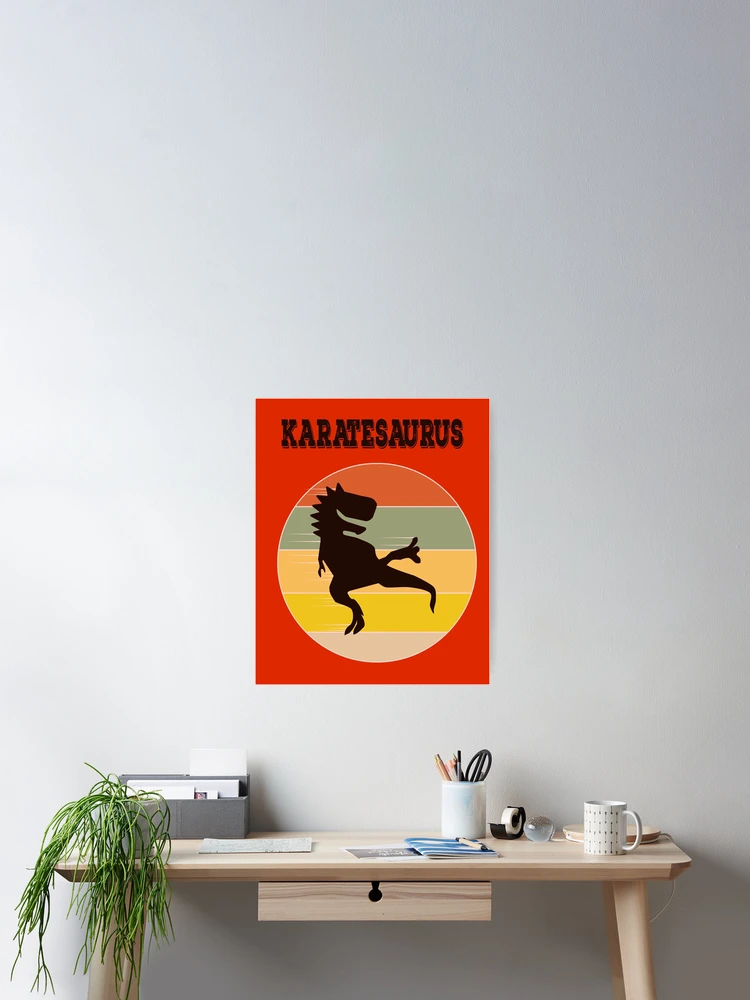 Thumbnail 2 of 3, Poster, Karatesaurus designed and sold by FridPix.