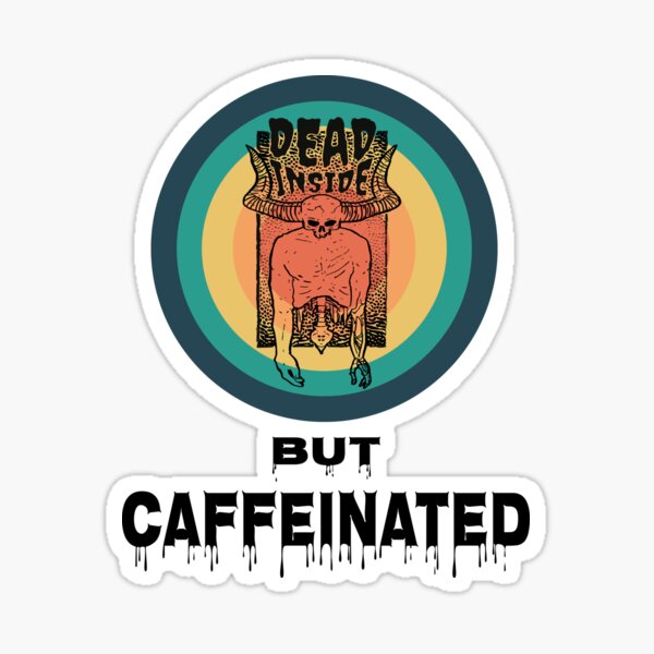  Cusrtyh,Dead Inside But Caffeinated,Retractable ID