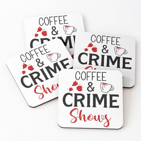 Item preview, Coffee and crime shows designed and sold by AnnaBD.