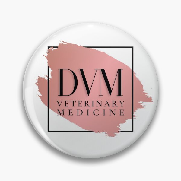 Item preview, DVM Veterinary Medicine Vers.2 Unique, Minimalist Square Typography Acronym, Pink Abstract, Modern Preppy Rose Gold designed and sold by PeriodicLabel.