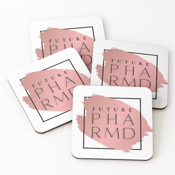 Item preview, Future PharmD Vers. 2 Unique, Minimalist Pharmacist Acronym, Pink Abstract, Modern Preppy Rose Gold designed and sold by PeriodicLabel.