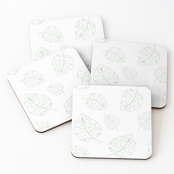 Item preview, Green monstera pattern designed and sold by NormaHelia.