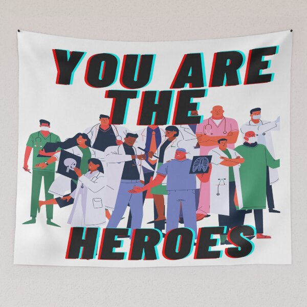Item preview, You Are the Heroes designed and sold by BubbleShopLK.