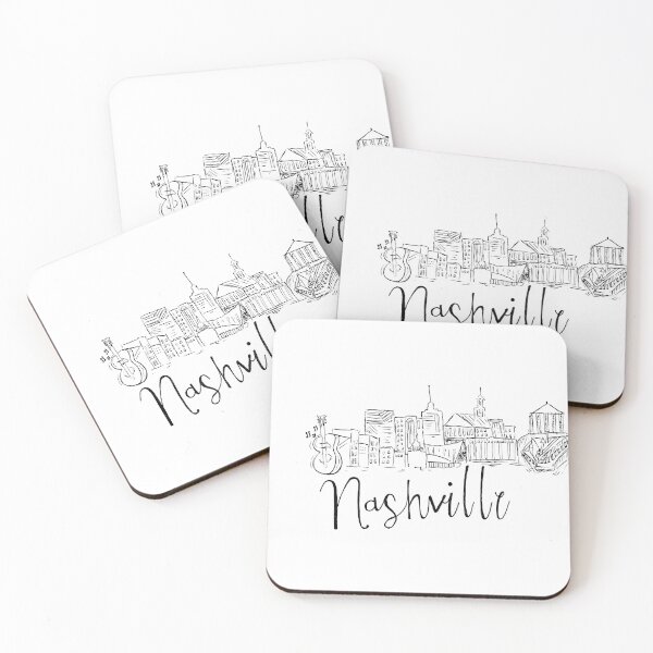 Artikelvorschau, Skyline von Nashville entworfen und verkauft von mdclairee.