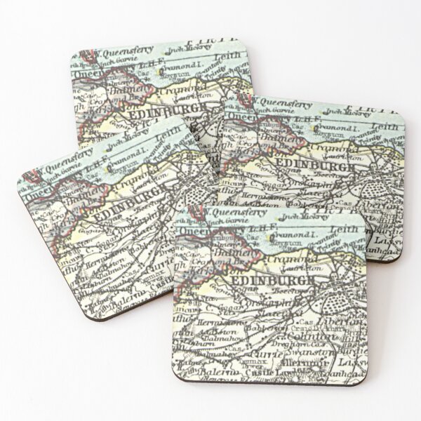Item preview, EDINBURGH & surrounding area map 1899 designed and sold by yourscotland.