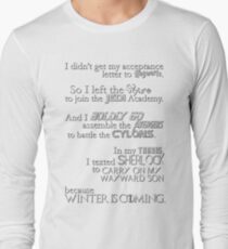 All the Fandoms Mashup Long Sleeve T-Shirt