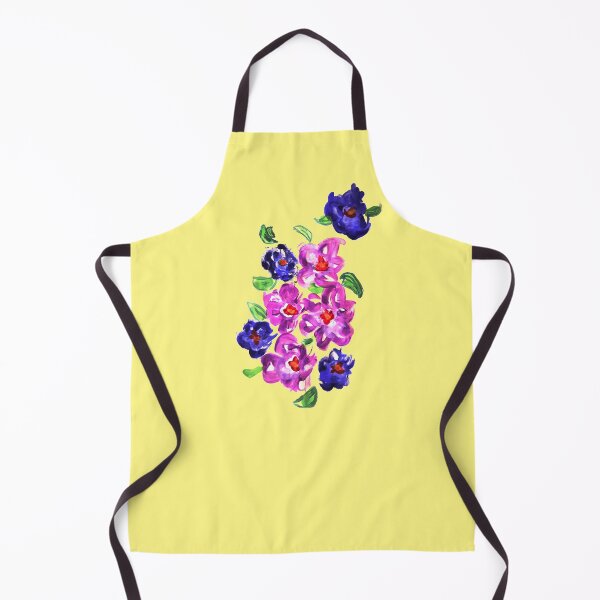 Item preview, Flowers painted purple blue designed and sold by Moonyflower.