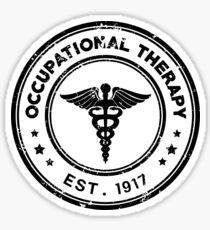 Occupational Therapy Vintage Stamp Sticker