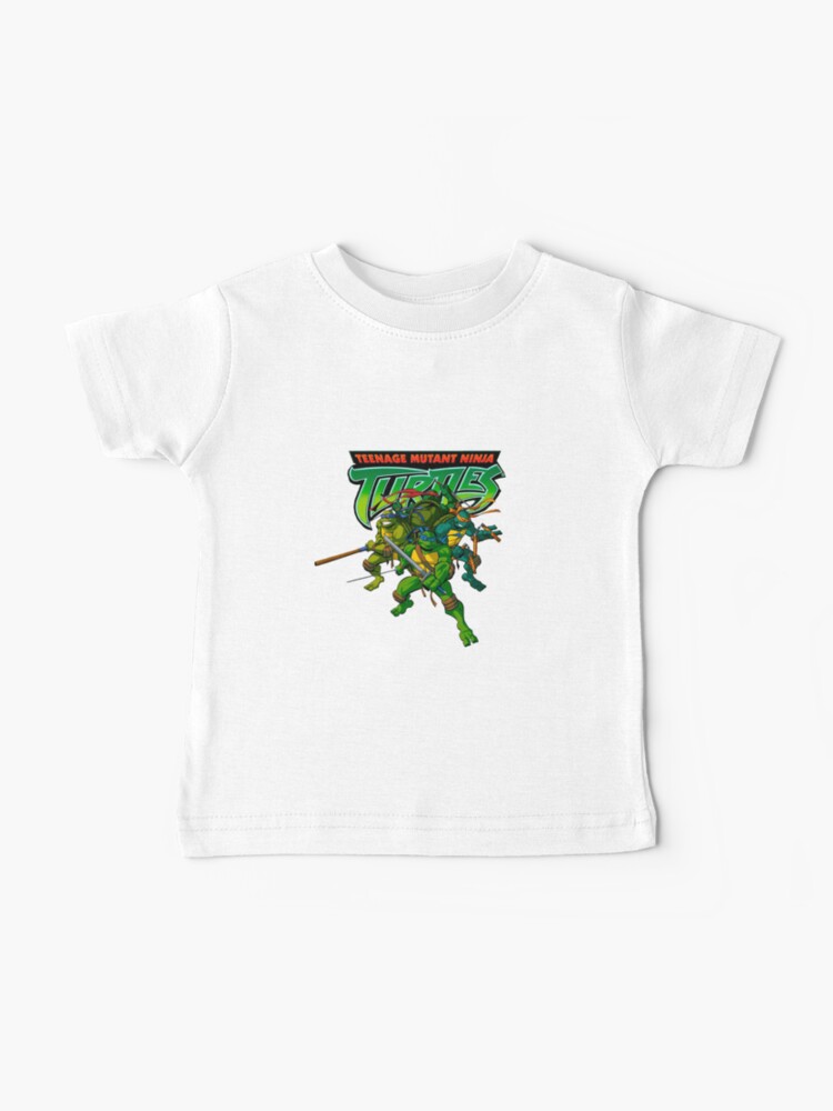 Toddler Boys Round Neck Teenage Mutant Ninja Turtles Long Sleeve Graphic T-Shirt | Green | Regular 4T | Shirts + Tops Graphic T-shirts