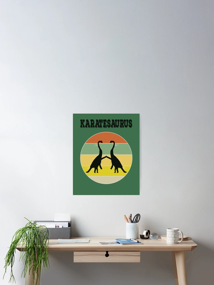 Thumbnail 2 of 3, Poster, Karatesaurus designed and sold by FridPix.