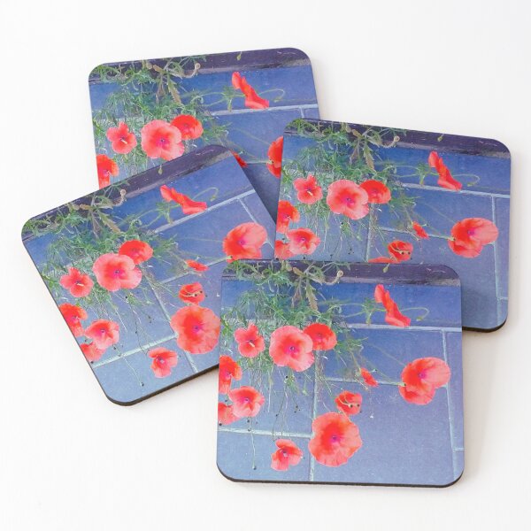 Item preview, Urban Red Poppy Flower Photograph designed and sold by Laura Baruffa.