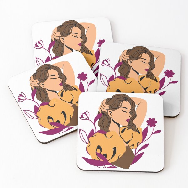 Item preview, Illustration of girl with flowers designed and sold by PolinaSu.