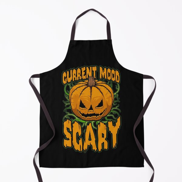 Item preview, Current Mood Scary Evil Halloween Grinning Pumpkin Head designed and sold by GrandeDuc.