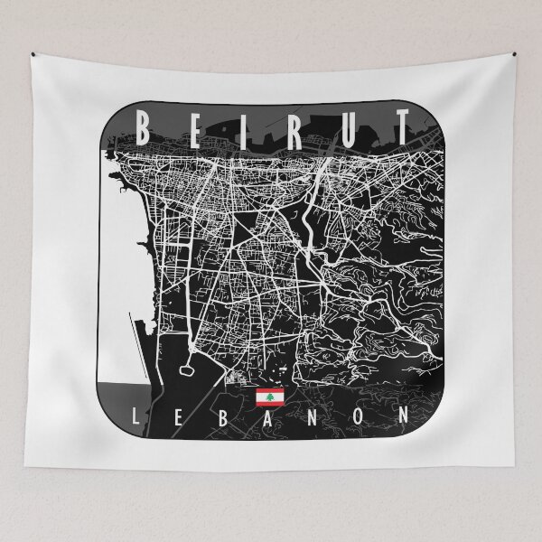 Item preview, Beirut Map Lebanon designed and sold by hatimelhag.