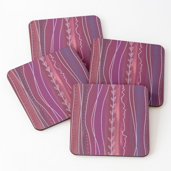 Item preview, Lovely pink and maroon waves designed and sold by Almost Never.
