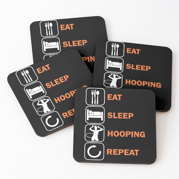 Item preview, Eat Sleep Hulahoop Huladance Hooping Sport designed and sold by DerNerd.