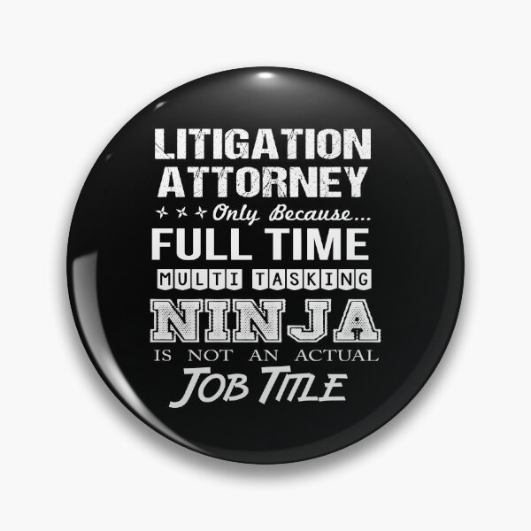 Item preview, Litigation Attorney T Shirt - Multitasking Ninja Job Gift Item Tee designed and sold by cloyannett.