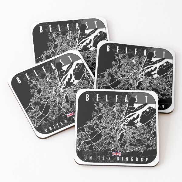 Item preview, Belfast Map United Kingdom designed and sold by hatimelhag.