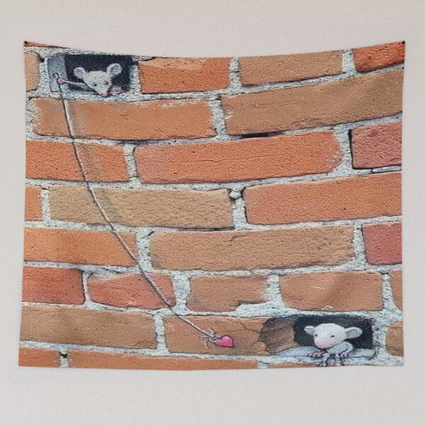 Item preview, Banksy Style Mice Street Art  designed and sold by Neilchurcherart.