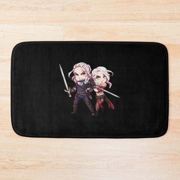 Item preview, Chibi Geralt and Ciri  designed and sold by Gustave1df.