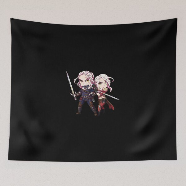 Item preview, Chibi Geralt and Ciri  designed and sold by Gustave1df.