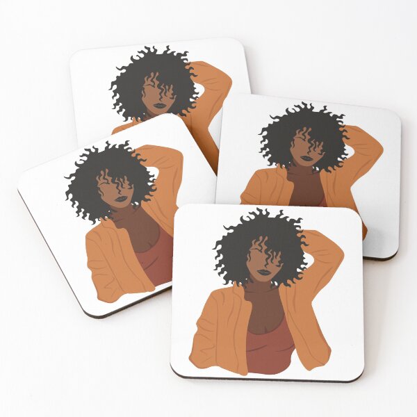 Item preview, Black Girl Magic Sticker. Minimalist black woman illustration. designed and sold by YanaMalyanova.
