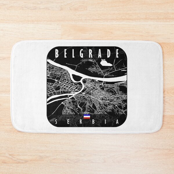Item preview, Belgrade Map Serbia designed and sold by hatimelhag.