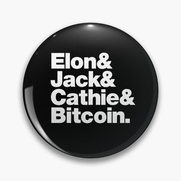 Item preview, Elon & Jack & Cathie & Bitcoin (white) designed and sold by dudethecreator.
