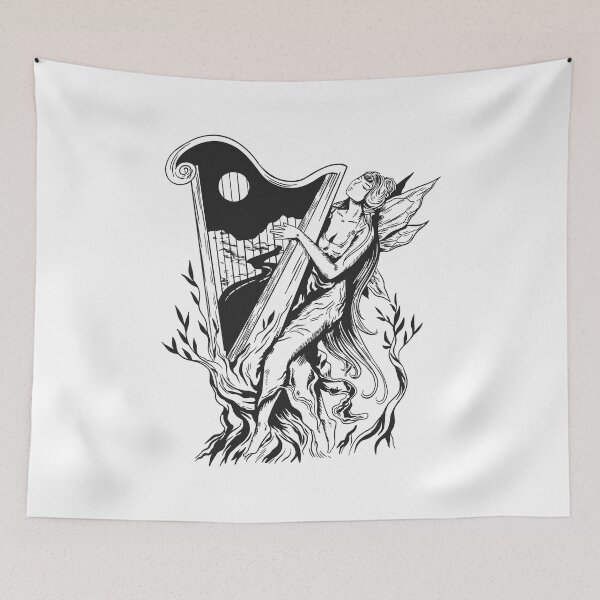 Item preview, Fairy plays the harp designed and sold by DerSenat.