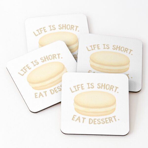 Item preview, Life Is Short Eat Dessert // Macaroon designed and sold by sunnyxvibesss.