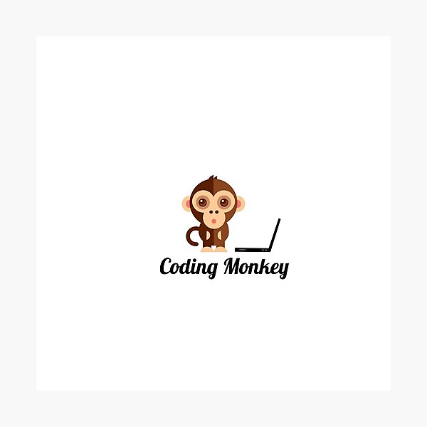 Artikel-Vorschau von Coding Monkey - Programmieräffchen, designt und verkauft von LittleHymbeere.