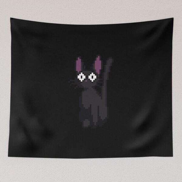 Item preview, Black Cat pixel art  designed and sold by Gustave1df.