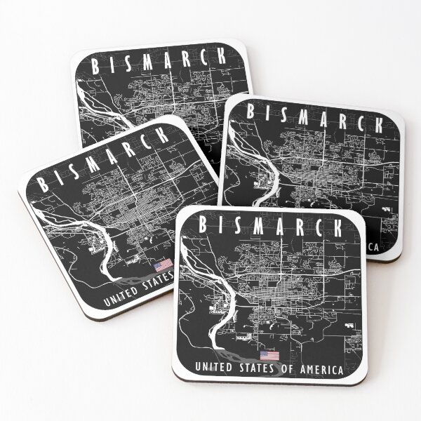 Item preview, Bismarck Map USA designed and sold by hatimelhag.