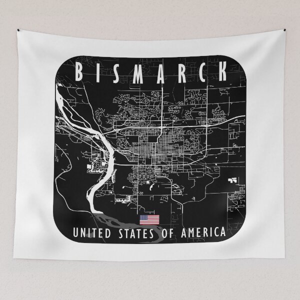 Item preview, Bismarck Map USA designed and sold by hatimelhag.