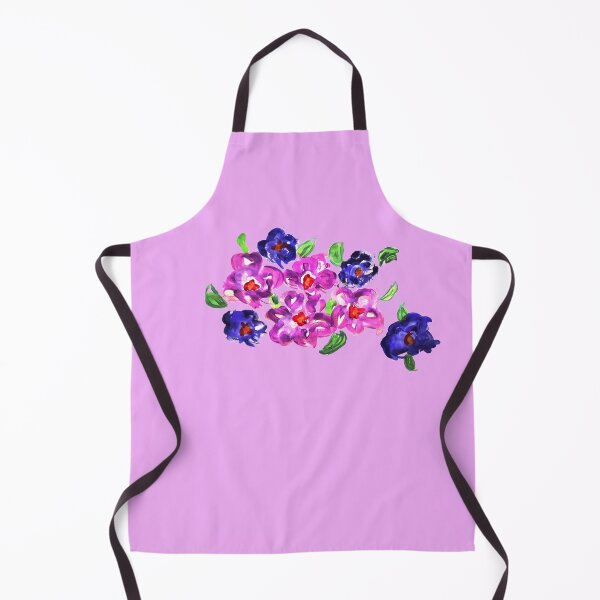 Item preview, Flowers painted purple blue designed and sold by Moonyflower.