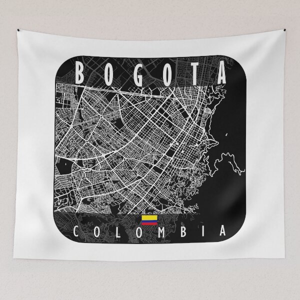 Item preview, Bogota Map Colombia designed and sold by hatimelhag.
