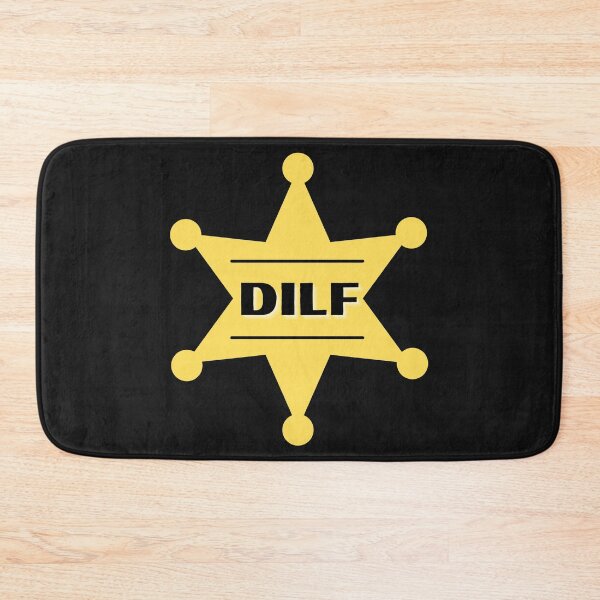 Item preview, DILF Yellow badge - Hot Dad Badge designed and sold by CaitU.