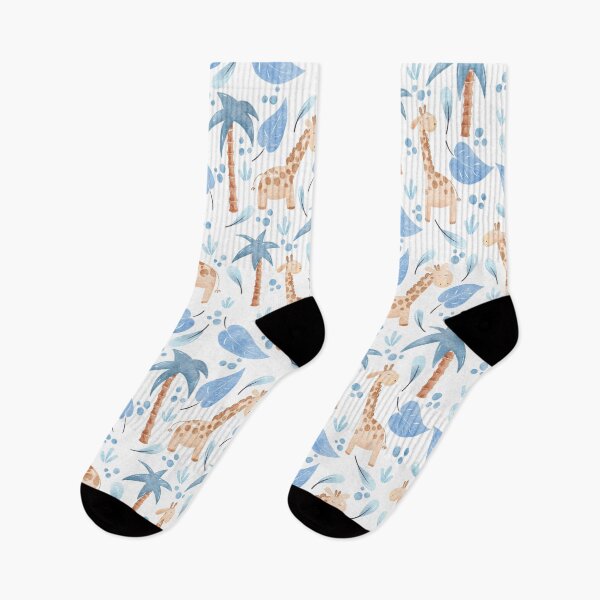 Item preview, Jungle Giraffes | Blue designed and sold by RebeccaFlaherty.