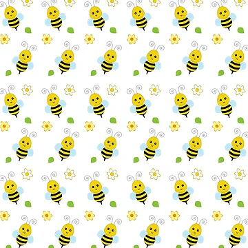 Imagen de la obra cute bees de Patternsonly