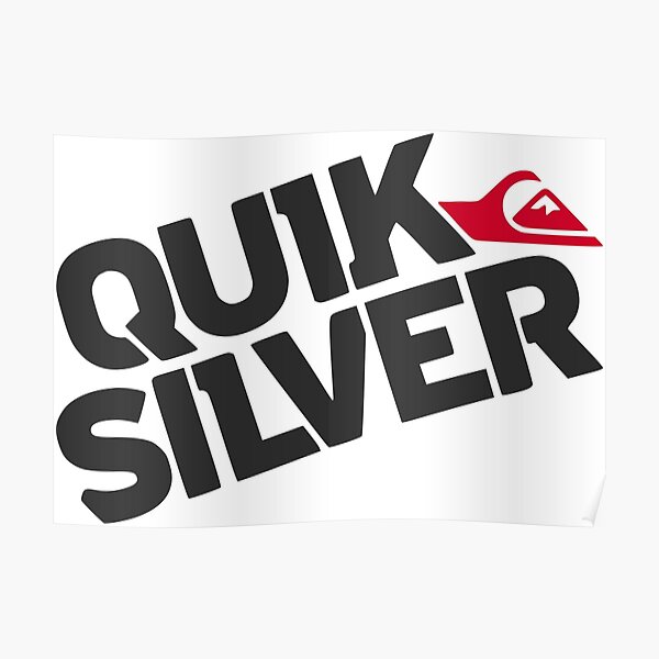 Quiksilver Wave & Mountain Edition (Premium Designer - Dark Grey, Bright Red) - Useless Madala Poster