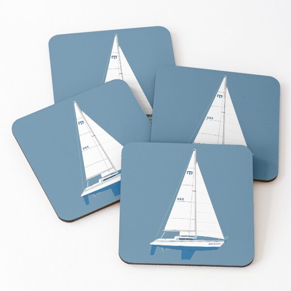 Item preview, Dehler Optima 101 Yacht 'Invictus' designed and sold by RedBubbleBath.