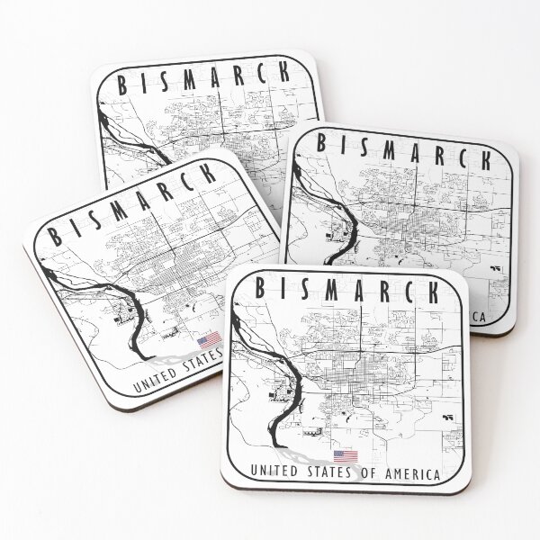 Item preview, Bismarck Map USA designed and sold by hatimelhag.