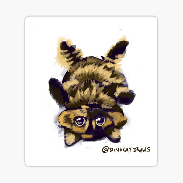 Item preview, The Floof is a Trap - stickers and repeats designed and sold by DinoCatDraws.