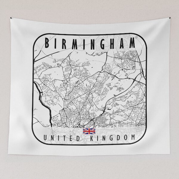 Item preview, Birmingham Map United Kingdom designed and sold by hatimelhag.