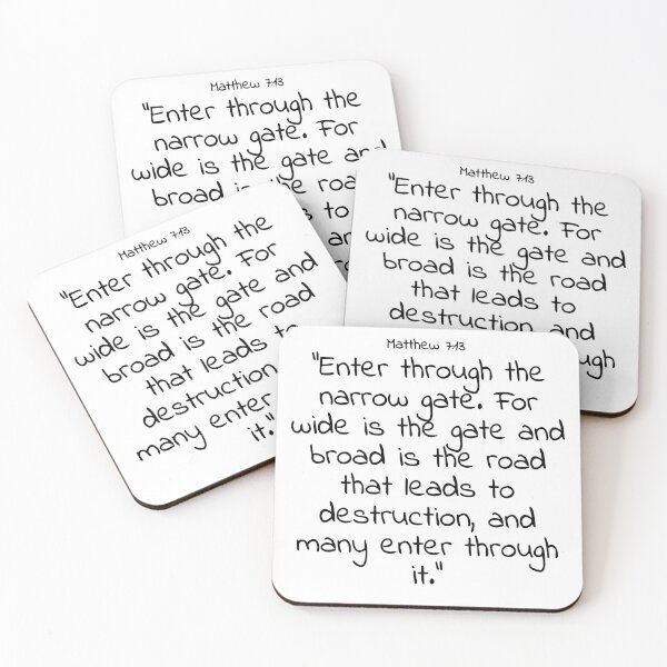 Item preview, Bible verse: Matthew 7:13 designed and sold by john-3-16.
